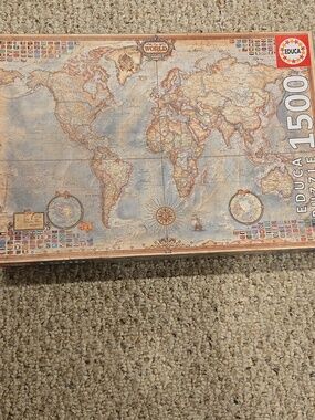 EDUCA Map Of The World 1500 Piece Jigsaw Puzzle